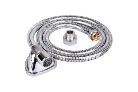 شلنگ توالت فنری کروم مدل 043 سایز 120 سانت
