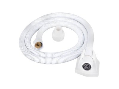 شلنگ توالت فنری سفید مدل 045 سایز 120 سانت