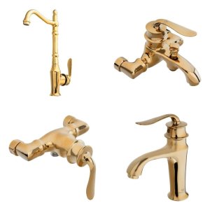 ست شیرآلات بهداشتی نوآوران مدل بامبو طلایی