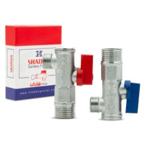 شیر پیسوار برنجی شادان سایز 3/8×1/2