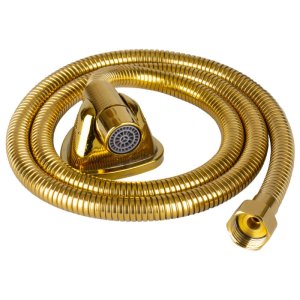 شلنگ توالت فنری طلایی مدل 044 سایز 120 سانت