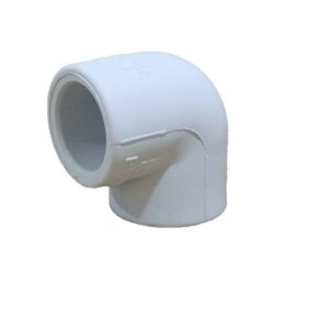 زانو 90 درجه آبرسانی تک لایه پلی پروپیلن سایز 25 میلی متر